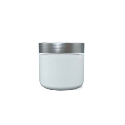 100g Lọ đựng mỹ phẩm bằng nhựa màu trắng Hộp rỗng chống tác động cho Kem / Tẩy tế bào chết SPA