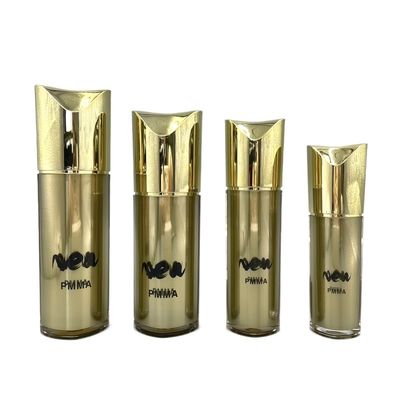 Hình dạng đặc biệt Chai bơm mỹ phẩm Vàng Hộp đựng mỹ phẩm có thể bơm lại 80ml 100ml