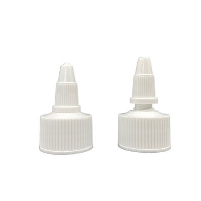 Nắp vặn vít bằng nhựa trắng tự chứa Nắp đậy hình chóp 28/410 24/410