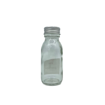 Chăm sóc da không tràn Bao bì mỹ phẩm Chai thủy tinh 60ml có nắp nhôm