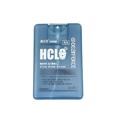 Liều dùng 0,06ML Bình xịt thẻ tín dụng 20ML Nước rửa tay kháng khuẩn 304H