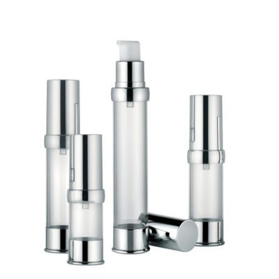 Bộ truyền động kem dưỡng da 15ml, 20ml, 30ml kim loại hóa cho kem dưỡng da Chai nhựa không có khí