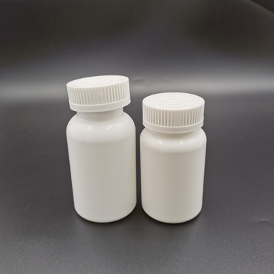 Chai hdpe trắng 120cc dành cho trẻ em Nắp đậy bằng chứng đẩy xuống và xoay để mở