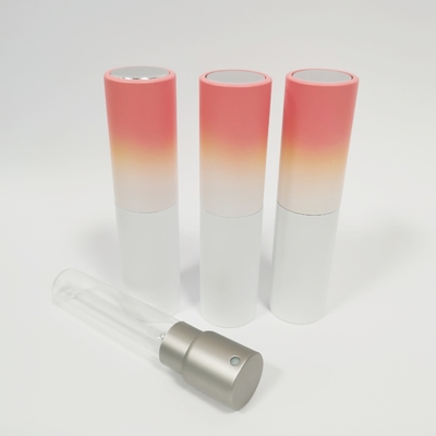 8ML Vỏ nhôm Gradient màu phun và chai với chai thủy tinh bên trong