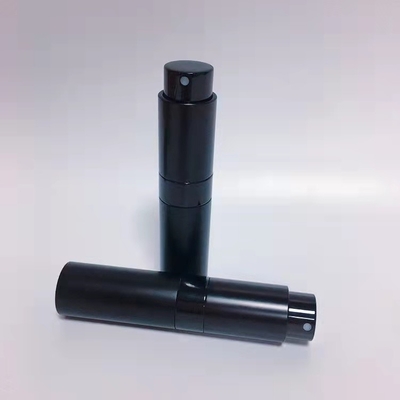 Du lịch Hộp đựng nhỏ bằng nhôm có thể đổ đầy nước hoa Chai xịt nước hoa 8ML Màu nhôm đen