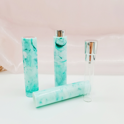 8ML Chất liệu ABS Bìa tiêm Màu đá cẩm thạch Refill Nước hoa Chai xịt Giá cạnh tranh