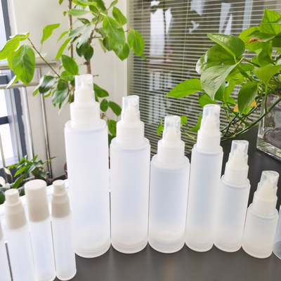Bộ chai mỹ phẩm hoàn toàn bằng nhựa mới Chai mờ 5ml 10ml 15ml 30ml 50ml 80ml 100ml 120ml cho bao bì chăm sóc da