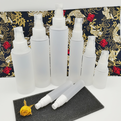 Bộ chai mỹ phẩm hoàn toàn bằng nhựa mới Chai mờ 5ml 10ml 15ml 30ml 50ml 80ml 100ml 120ml cho bao bì chăm sóc da