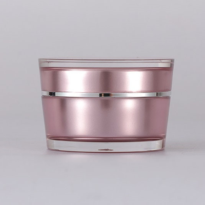15g 30g 50g 75g Hình dạng vát tròn sang trọng rỗng Hũ kem acrylic Bao bì mỹ phẩm cho mỹ phẩm có nắp