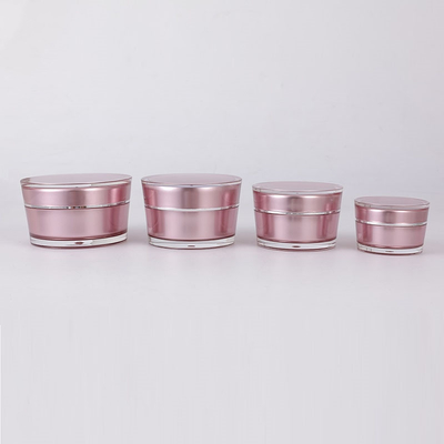 15g 30g 50g 75g Hình dạng vát tròn sang trọng rỗng Hũ kem acrylic Bao bì mỹ phẩm cho mỹ phẩm có nắp