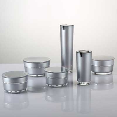 15g 30g 50g 75g Hình dạng vát tròn sang trọng rỗng Hũ kem acrylic Bao bì mỹ phẩm cho mỹ phẩm có nắp