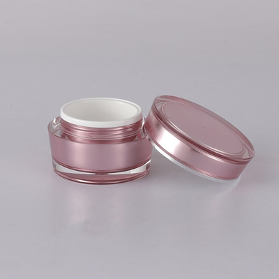 15g 30g 50g 75g Hình dạng vát tròn sang trọng rỗng Hũ kem acrylic Bao bì mỹ phẩm cho mỹ phẩm có nắp