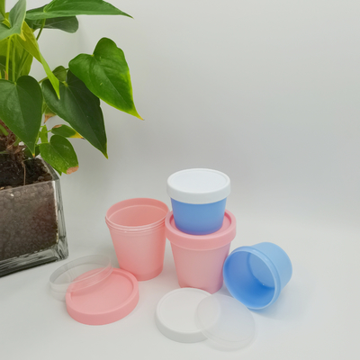 Chất liệu đơn sắc Bình mỹ phẩm PP 50ml 100ml 200ml 250ml Hình dạng cốc đựng kem Lọ chăm sóc cá nhân