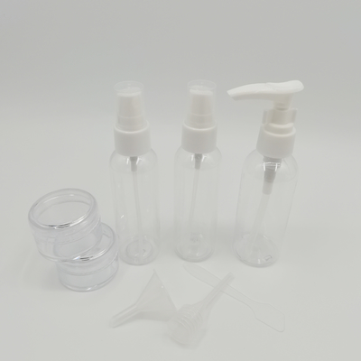 Pump Spoon Dropper Phễu Túi rửa PVC tùy chỉnh cho Chai xịt du lịch Cream Jar