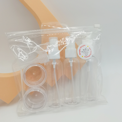 Pump Spoon Dropper Phễu Túi rửa PVC tùy chỉnh cho Chai xịt du lịch Cream Jar