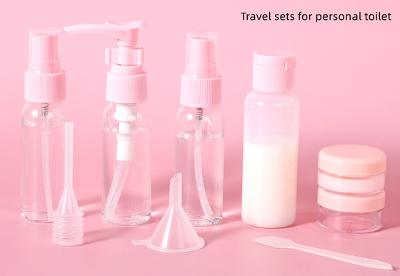 Pump Spoon Dropper Phễu Túi rửa PVC tùy chỉnh cho Chai xịt du lịch Cream Jar