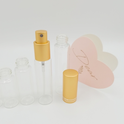 10ml 15ml 20ml 25ml Chai thủy tinh dạng ống 30ml có bình xịt nước hoa bằng nhôm