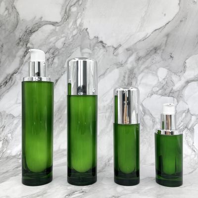 Chai mỹ phẩm tròn Hộp đựng rỗng sang trọng 50ml 120ml Acrylic