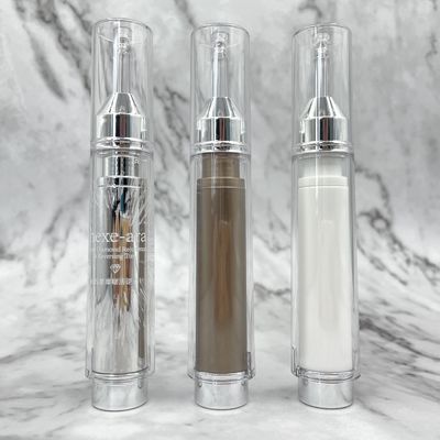 PETG / ABS / PP Hình dạng ống tiêm mỹ phẩm 10ml 15ml Chai không khí