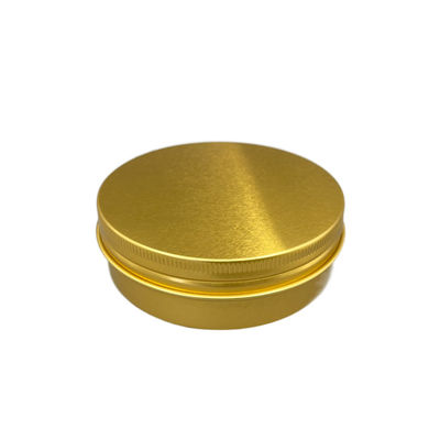 Lọ thiếc bằng nhôm vàng 100ml chống hóa chất Màu tùy chỉnh với nắp vặn