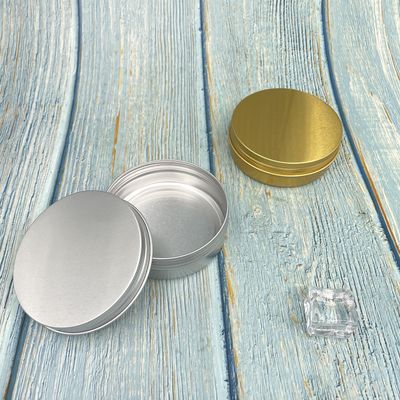 Lọ thiếc bằng nhôm vàng 100ml chống hóa chất Màu tùy chỉnh với nắp vặn