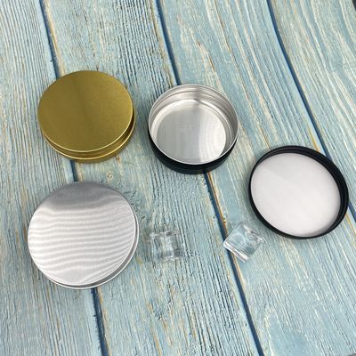 Lọ thiếc bằng nhôm vàng 100ml chống hóa chất Màu tùy chỉnh với nắp vặn