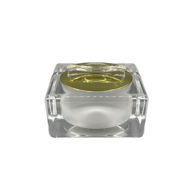 Thiết kế dạng vuông, cạnh tròn Lọ đựng kem acrylic Vỏ tráng gương cao cấp 30g, 50g XY2201