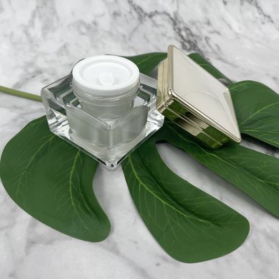 Lọ đựng kem bằng nhựa màu ngọc bích 30g 50g Hộp đựng bằng kim loại cho mỹ phẩm