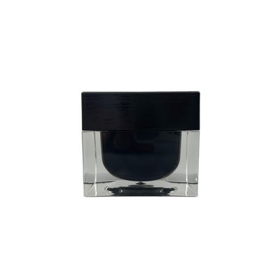 Nắp Matt 10g Lọ đựng mỹ phẩm Hộp đựng đồ trang điểm bằng nhựa hình vuông Bề mặt kim loại