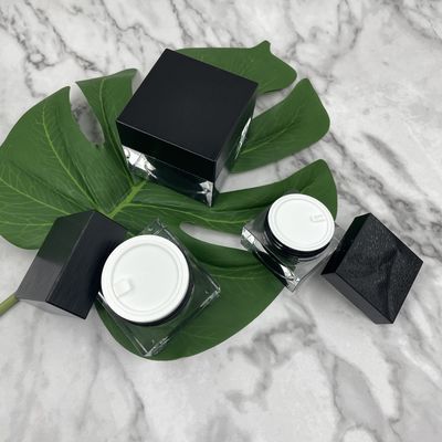 Nắp Matt 10g Lọ đựng mỹ phẩm Hộp đựng đồ trang điểm bằng nhựa hình vuông Bề mặt kim loại