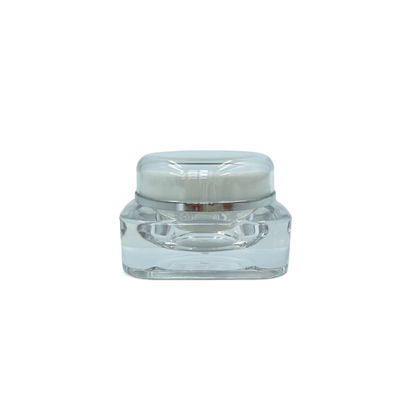 Hộp đựng mỹ phẩm bằng nhựa vuông đa năng Bao bì kem 15g 30g 50g có nắp tròn
