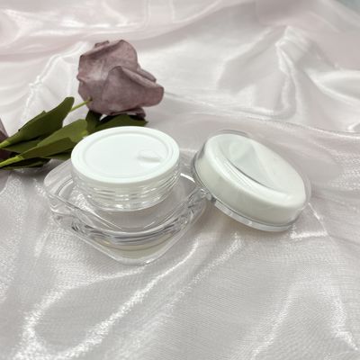 Hộp đựng mỹ phẩm bằng nhựa vuông đa năng Bao bì kem 15g 30g 50g có nắp tròn
