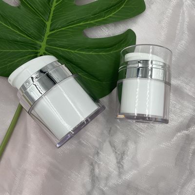 PMMA Lọ không khí Bao bì mỹ phẩm 15g 30g Vòng quay cho kem chăm sóc da