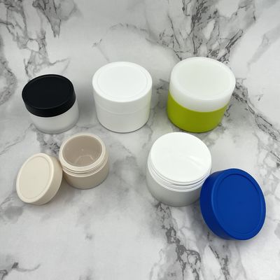 Lọ đựng mỹ phẩm bằng nhựa Matt Tường đôi 60ml 100ml được mạ kim loại để chà nhám