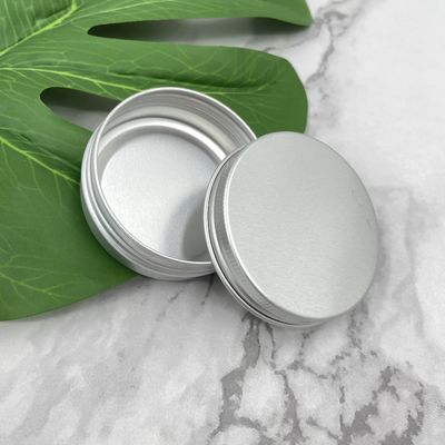 Hũ nhỏ 60ml 80ml bằng nhôm thiếc tròn Cạnh vặn xoắn Top dùng cho sáp