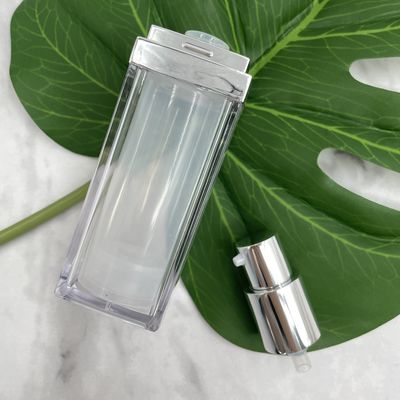 Bình bơm không khí vuông mỹ phẩm 30ml Nhôm tường đôi