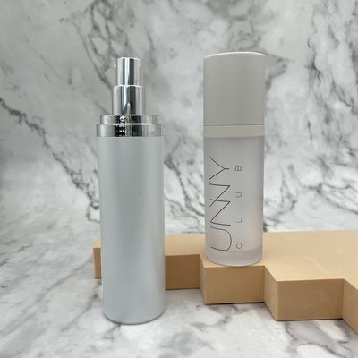 ABS Empty Skincare 50ml Chai không khí Bề mặt kim loại tròn / vai thẳng
