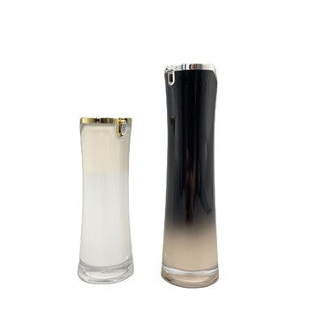 Bao bì mỹ phẩm acrylic sang trọng Chai không khí 50ml 100ml với vòi hình lá