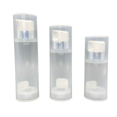 Kem dưỡng da 200ml 250ml Chai bơm không khí Hình tròn Hình tròn Công suất lớn In offset