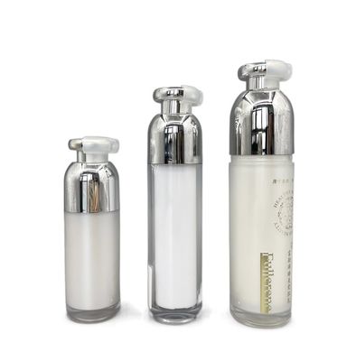 Chai bơm mỹ phẩm sang trọng Double Wall Hộp đựng nhỏ 15ml ABS có kẹp