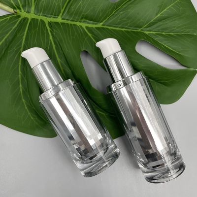 Chai bơm mỹ phẩm cao cấp Bao bì chăm sóc da 30ml bằng kim loại