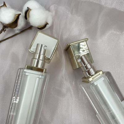 Pearl White Lotion Beauty Pump Chai vuông 80ml 120ml Chống rò rỉ có nắp