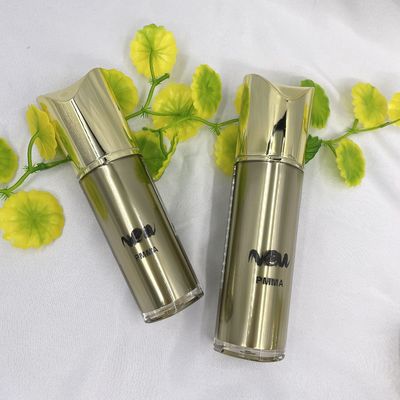 Hình dạng đặc biệt Chai bơm mỹ phẩm Vàng Hộp đựng mỹ phẩm có thể bơm lại 80ml 100ml