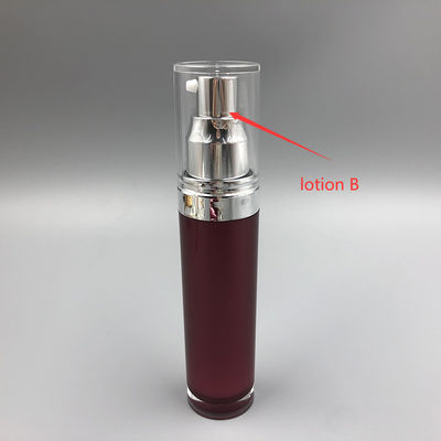 Chai bơm mỹ phẩm acrylic 15ml Đổi màu dần ABS Chống rò rỉ cho kem dưỡng da