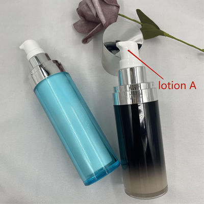 Chai bơm mỹ phẩm acrylic 15ml Đổi màu dần ABS Chống rò rỉ cho kem dưỡng da