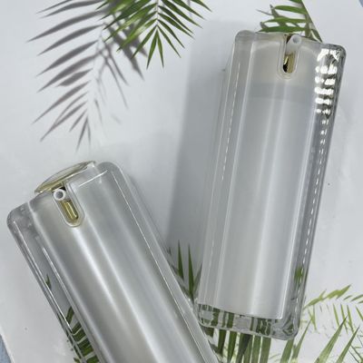 Bao bì chai lọ mỹ phẩm ABS vuông bấm ngón tay 100ml