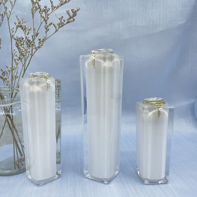 Bao bì chai lọ mỹ phẩm ABS vuông bấm ngón tay 100ml