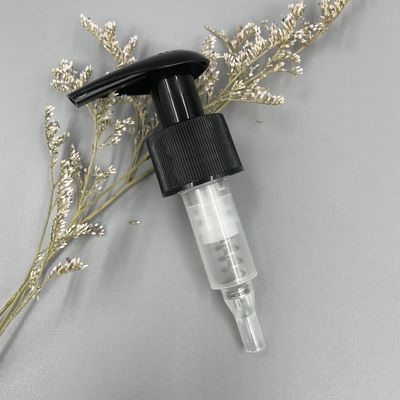 Máy bơm phân phối kem dưỡng da đen Xà phòng 1.2CC Mịn / Có gân 28/400 28/415