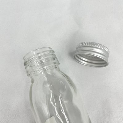 Chăm sóc da không tràn Bao bì mỹ phẩm Chai thủy tinh 60ml có nắp nhôm