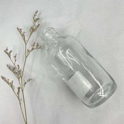 Chai mỹ phẩm thủy tinh tròn 120ml Màu tùy chỉnh để chăm sóc cá nhân